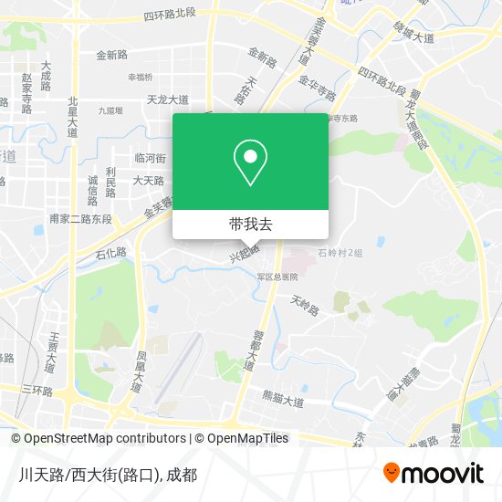 川天路/西大街(路口)地图