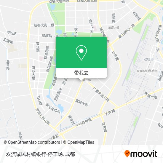 双流诚民村镇银行-停车场地图