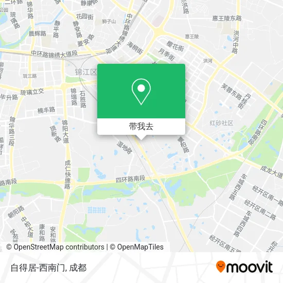 自得居-西南门地图