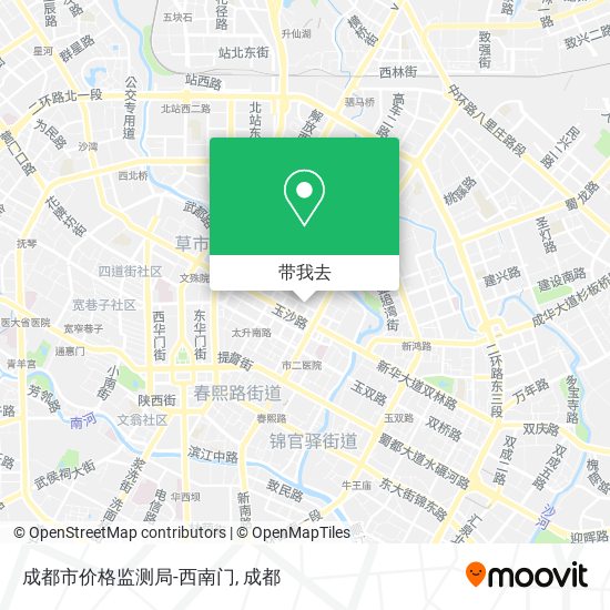 成都市价格监测局-西南门地图