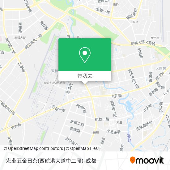宏业五金日杂(西航港大道中二段)地图