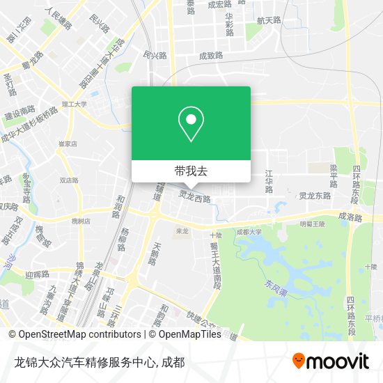 龙锦大众汽车精修服务中心地图