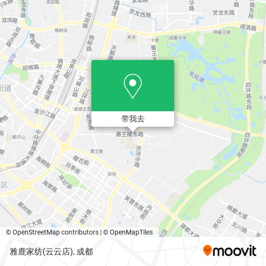 雅鹿家纺(云云店)地图