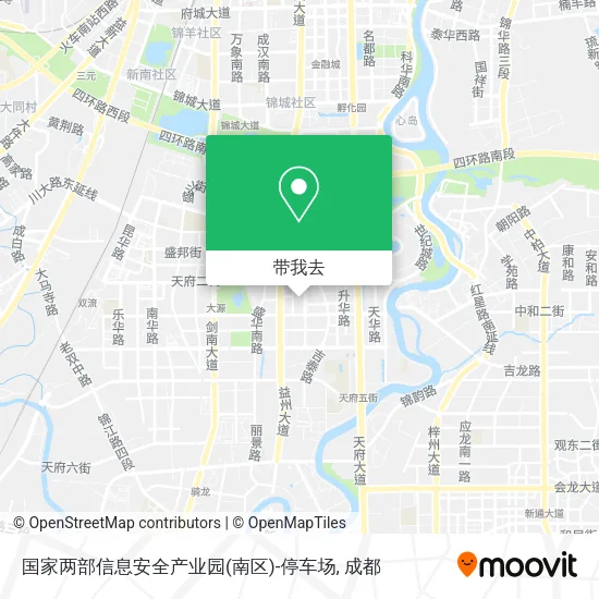 国家两部信息安全产业园(南区)-停车场地图