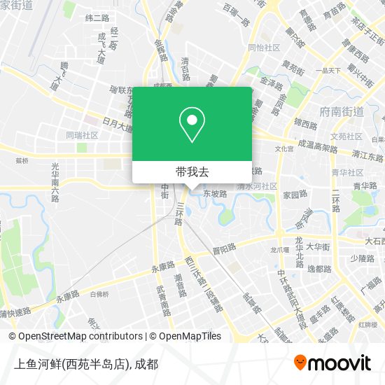 上鱼河鲜(西苑半岛店)地图