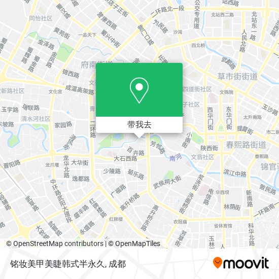 铭妆美甲美睫韩式半永久地图