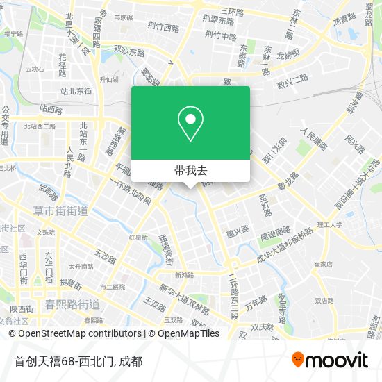 首创天禧68-西北门地图