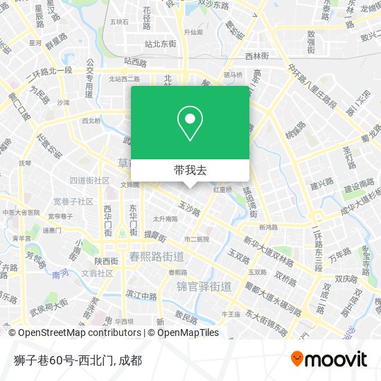 狮子巷60号-西北门地图