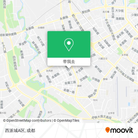 西派城A区地图