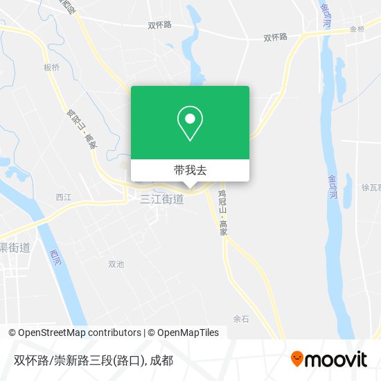 双怀路/崇新路三段(路口)地图