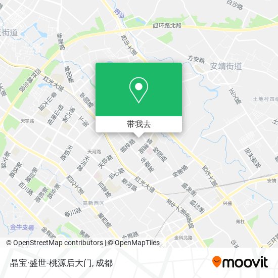 晶宝·盛世-桃源后大门地图