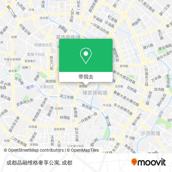 成都晶融维格奢享公寓地图