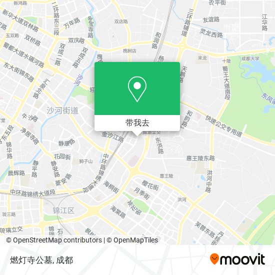 燃灯寺公墓地图