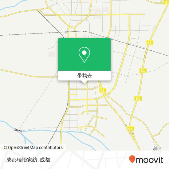 成都瑞怡家纺地图