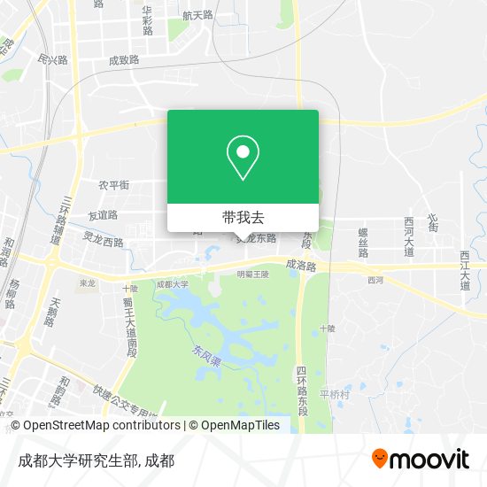 成都大学研究生部地图