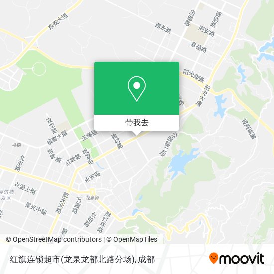 红旗连锁超市(龙泉龙都北路分场)地图