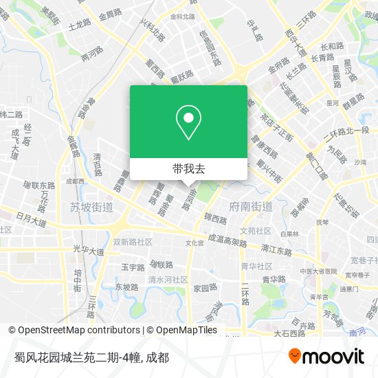 蜀风花园城兰苑二期-4幢地图