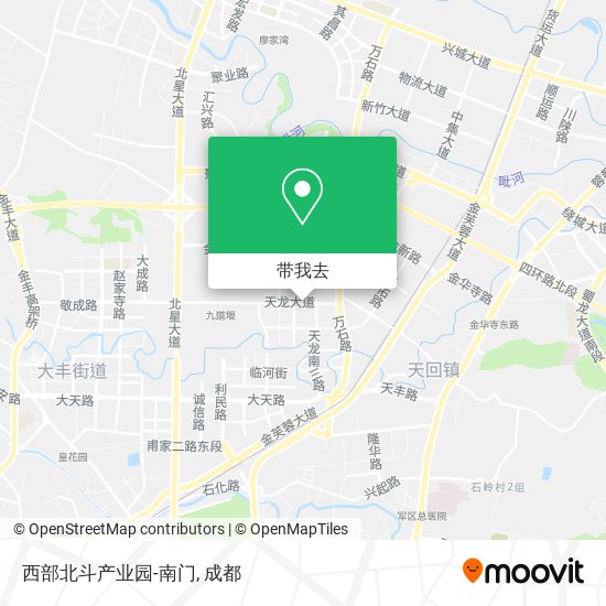 西部北斗产业园-南门地图