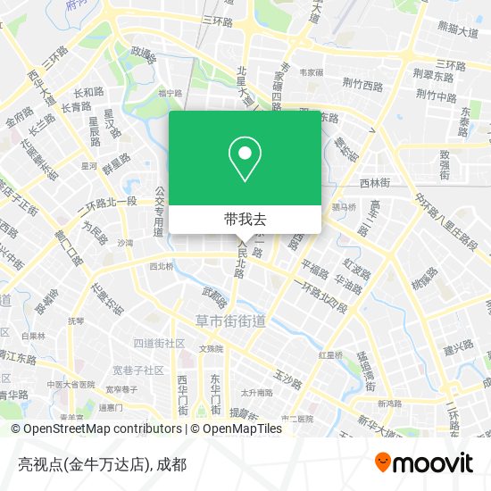 亮视点(金牛万达店)地图