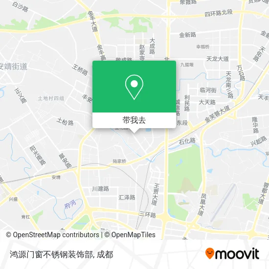 鸿源门窗不锈钢装饰部地图