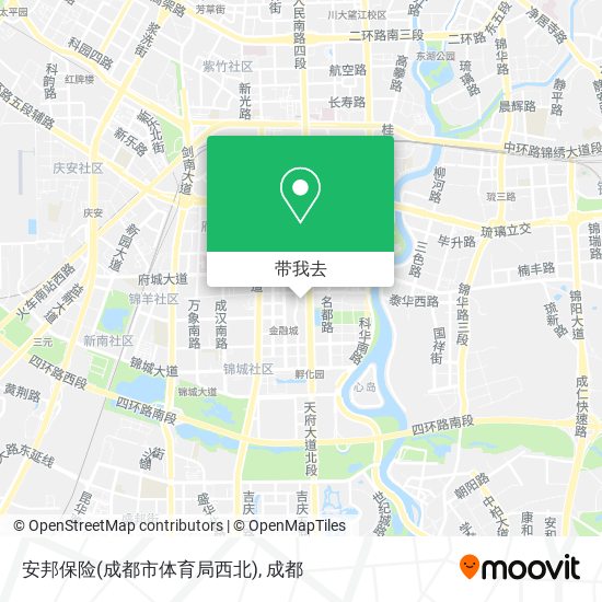 安邦保险(成都市体育局西北)地图