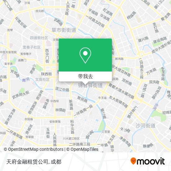 天府金融租赁公司地图