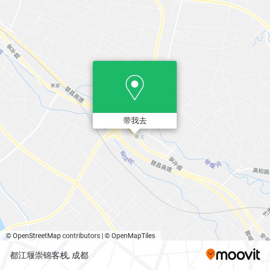 都江堰崇锦客栈地图