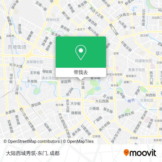 大陆西城秀筑-东门地图