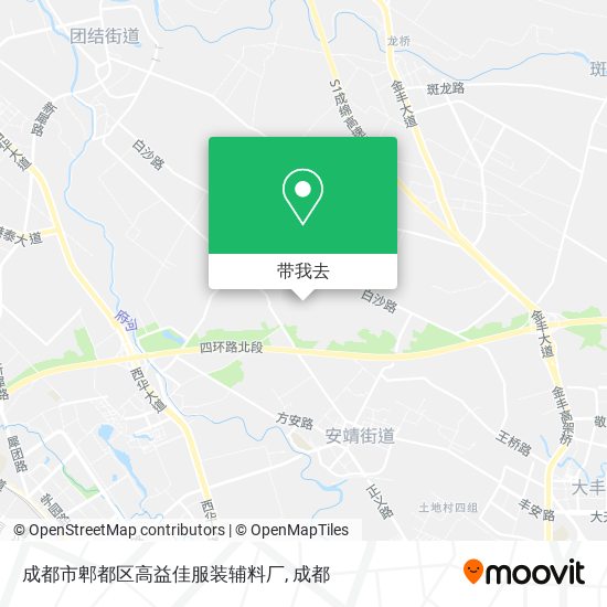 成都市郫都区高益佳服装辅料厂地图
