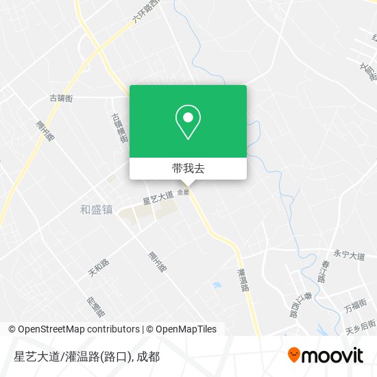 星艺大道/灌温路(路口)地图