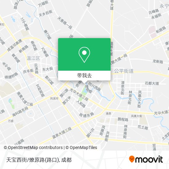 天宝西街/燎原路(路口)地图