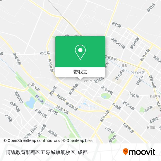 博锐教育郫都区五彩城旗舰校区地图