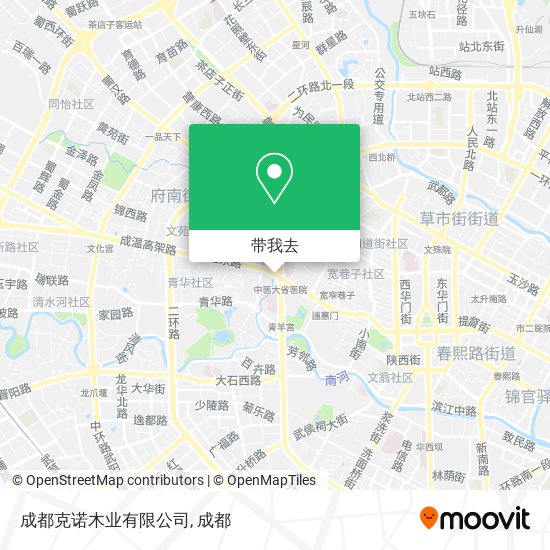 成都克诺木业有限公司地图