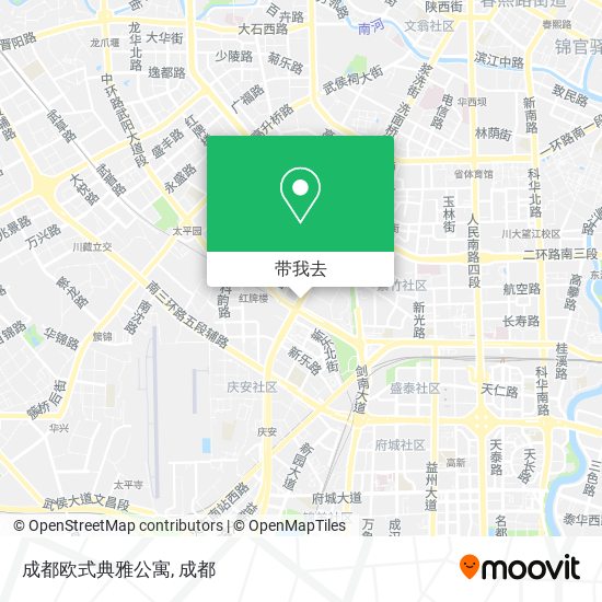 成都欧式典雅公寓地图