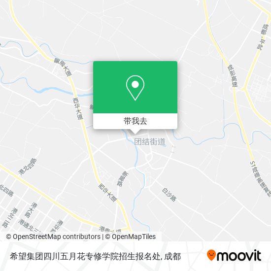 希望集团四川五月花专修学院招生报名处地图