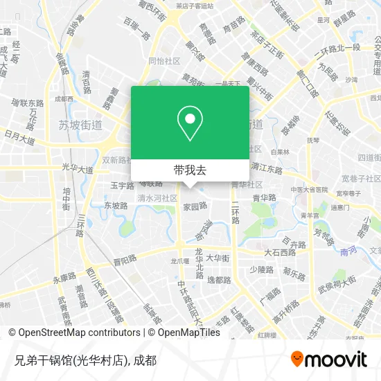 兄弟干锅馆(光华村店)地图