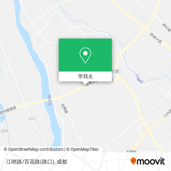 江哨路/百花路(路口)地图