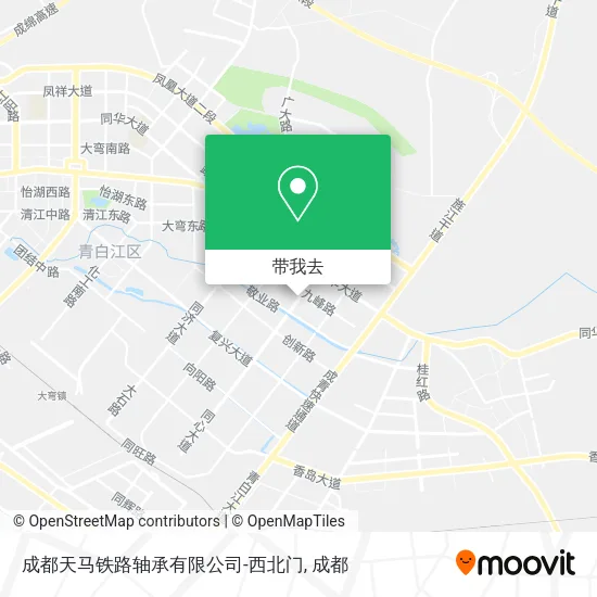 成都天马铁路轴承有限公司-西北门地图