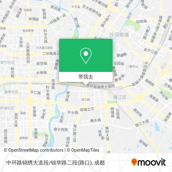 中环路锦绣大道段/锦华路二段(路口)地图