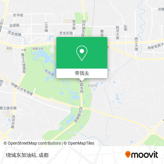 绕城东加油站地图