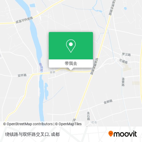 绕镇路与双怀路交叉口地图