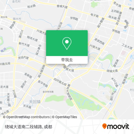 绕城大道南二段辅路地图