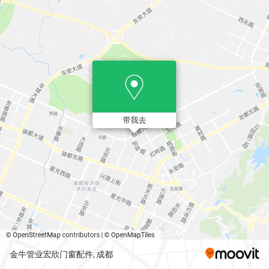金牛管业宏欣门窗配件地图