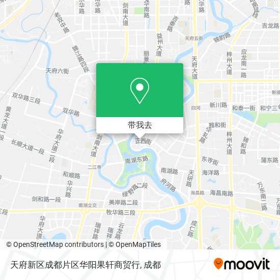 天府新区成都片区华阳果轩商贸行地图