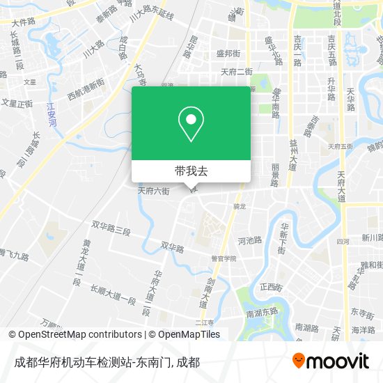 成都华府机动车检测站-东南门地图
