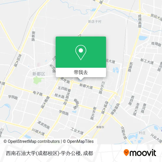 西南石油大学(成都校区)-学办公楼地图