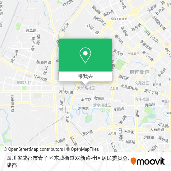 四川省成都市青羊区东城街道双新路社区居民委员会地图
