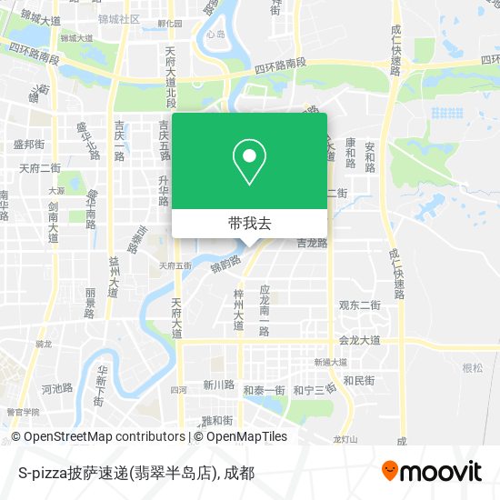 S-pizza披萨速递(翡翠半岛店)地图