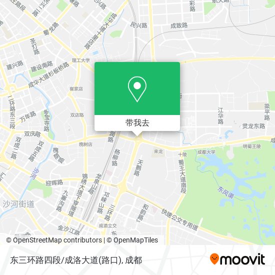 东三环路四段/成洛大道(路口)地图