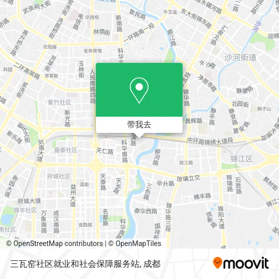 三瓦窑社区就业和社会保障服务站地图